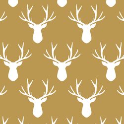 Stag Silhouette in Marigold