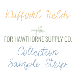 Daffodil Fields Sample Strip