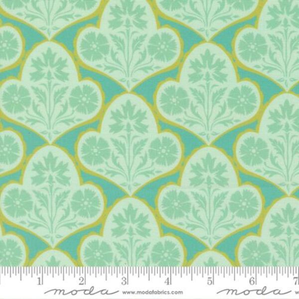 Copalis Damask in Turquoise