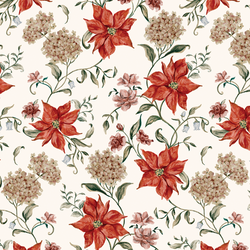 Poinsettia Dreams in Ivory