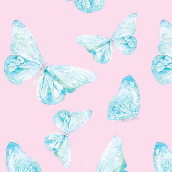 Floating Butterfly in Rose Pink