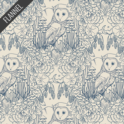 Moonlit Guardian Flannel in Sky