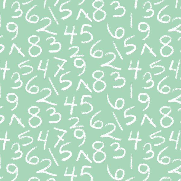 Tossed Numbers in Seaglass