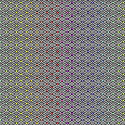 Hexy Rainbow in Ink