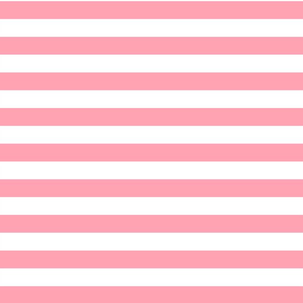 Horizontal Candy Stripe in Rose Pink