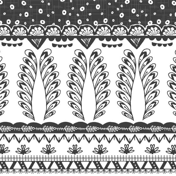 Cascading Border in Onyx