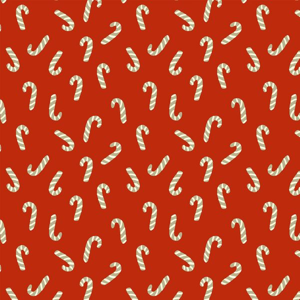 Candy Canes in Ornament Red