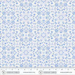 Azulejo in White Blue