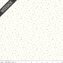 Dapple Dot Wideback in Black on White