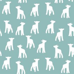 Lamb Silhouette in Pool