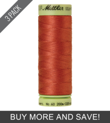 Reddish Ocher (9240-1288) - Silk Finish Cotton 60wt - 220 Yards (3 Pack)