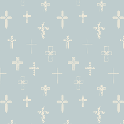 Easter Cross in Air Blue