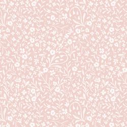 Tea Party Calico in Blush Pink