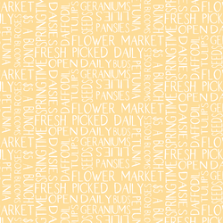 Garden Text in Warm Sunlight