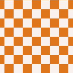 Haunted Check in Orange