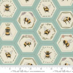 Bees in Hexies in Stream