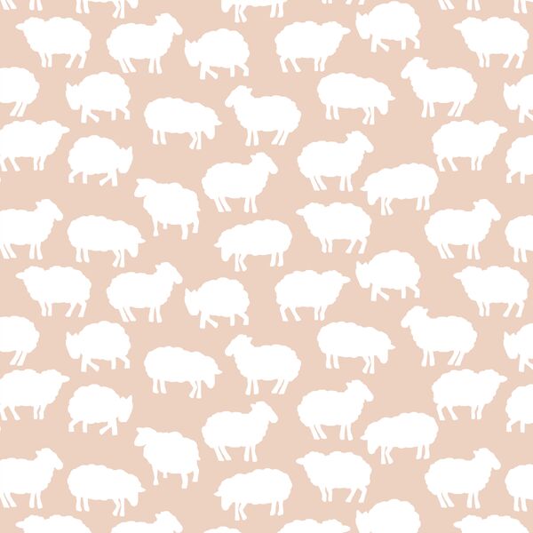 Sheep Silhouette in Shell