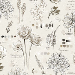 Floral Journal in Cream