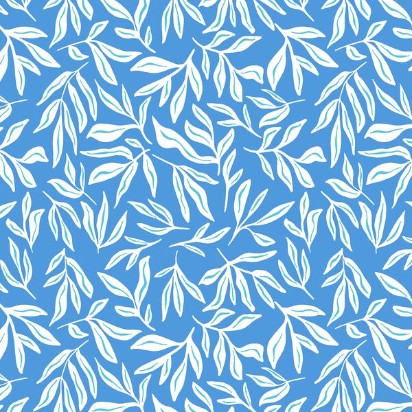 Seaweed in Ocean Blue