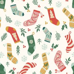Christmas Stockings in Happy