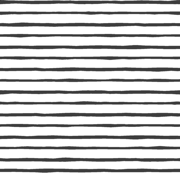 Artisan Stripe in Onyx on White