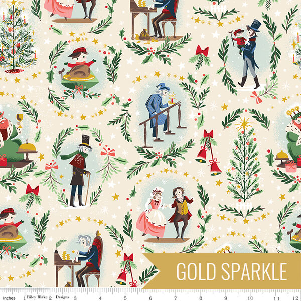 Keep Christmas Well in Ivory Sparkle