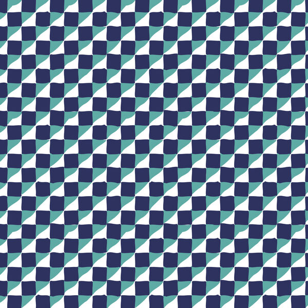 Geometric in Navy Teal