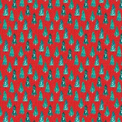 Small Snowy Pine in Holly Red