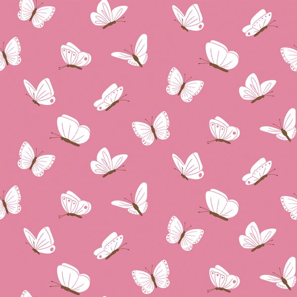 Butterflies in Camellia Pink