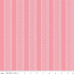 Floral Stripes in Pink