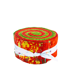 Expressions Batiks 2.5" Strip Roll in Holiday Charm Merry and Bright A