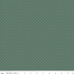 Dots in Dark Sage