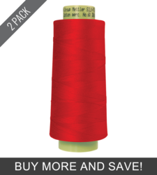 Country Red (9160-0504) - Silk Finish Cotton 60wt - 3000 Yards (2 Pack)