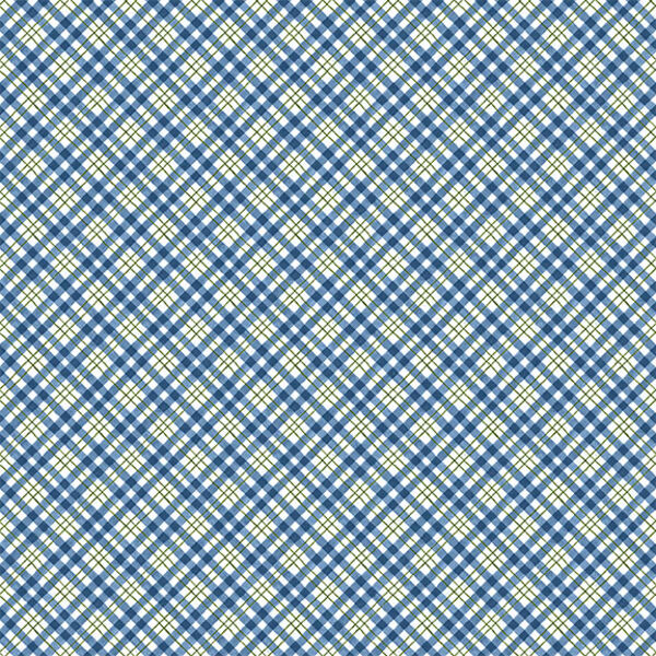 Diagonal Plaid in Blue