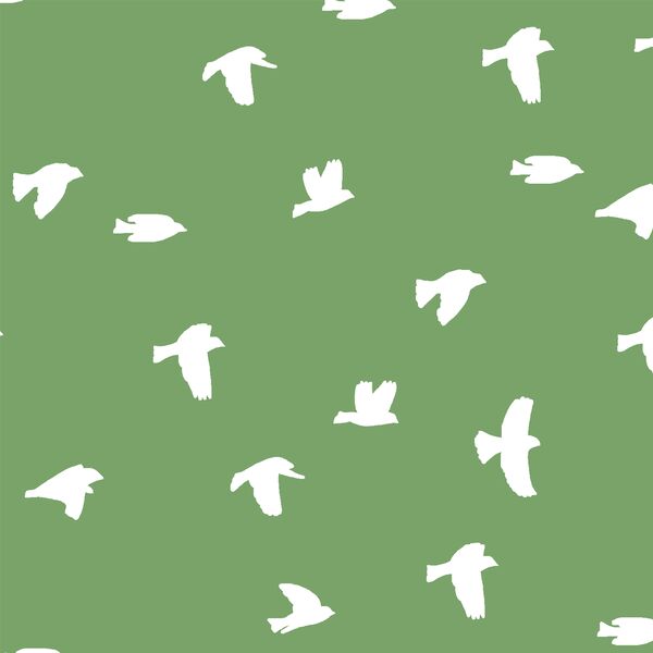 Flock Silhouette in Pistachio