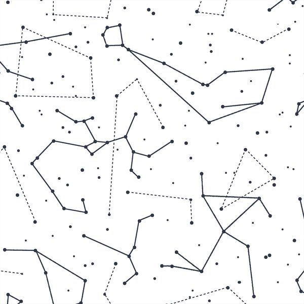 Star Charts in Eclipse in White