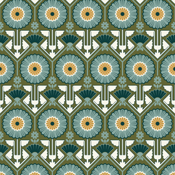 Little Sunflower in Forest Green