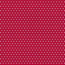 Polka Dots in White on Winter Rose
