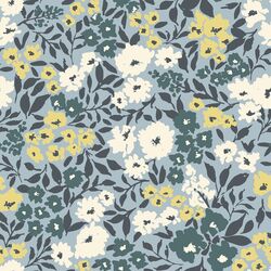 Flowering Garden in Light Blue