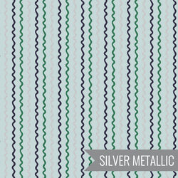 Ribbon Stripe in Mint Metallic