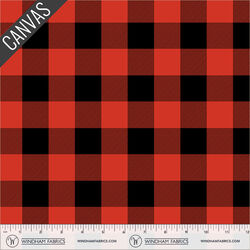 Buffalo Plaid Canvas in Red