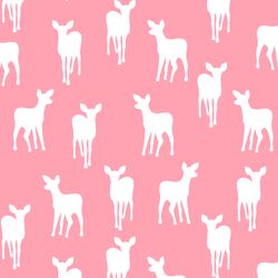 Fawn Silhouette in Rose Pink