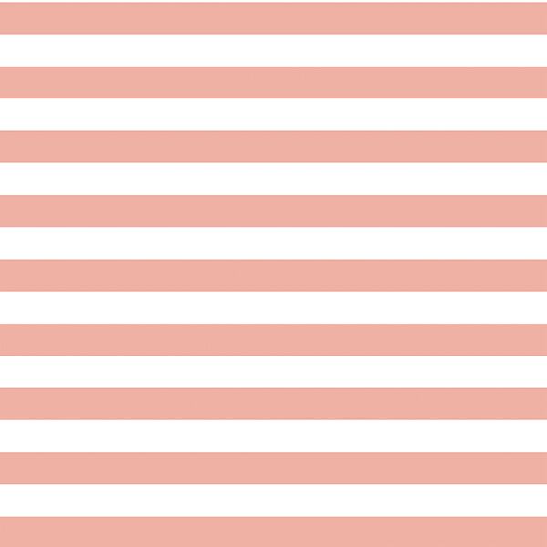 Horizontal Candy Stripe in Peony