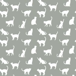 Cat Silhouette in Sage