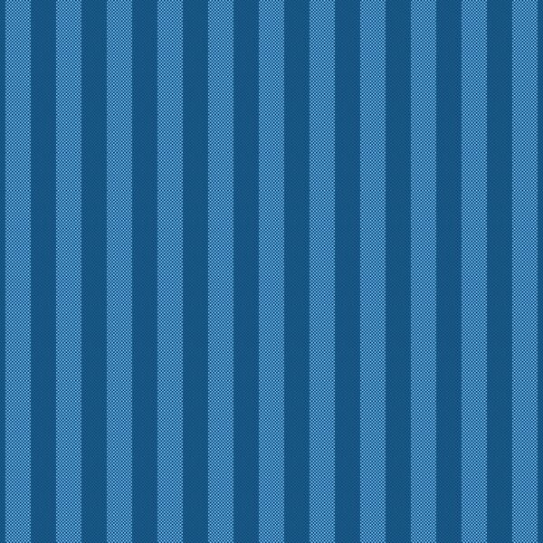 Two Tone Stripe in Conservatory Blue