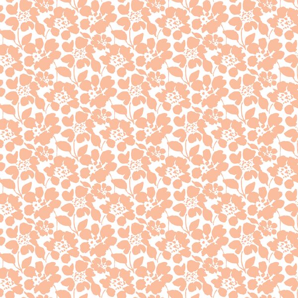 Roundabout Floral in Light Carrot