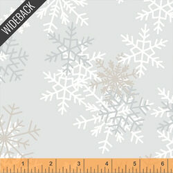 Snowflakes Wideback in Light Grey