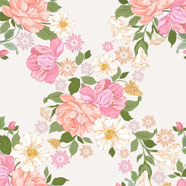 Blooming Trellis in Alabaster