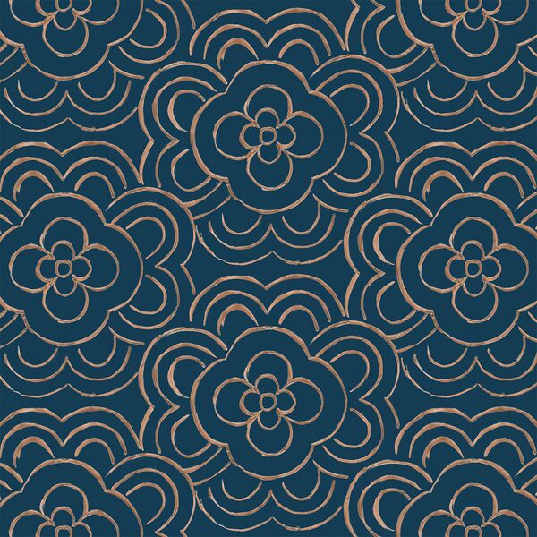 Flower Deco Tile in Stella
