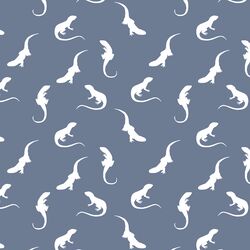 Iguana Silhouette in Dove